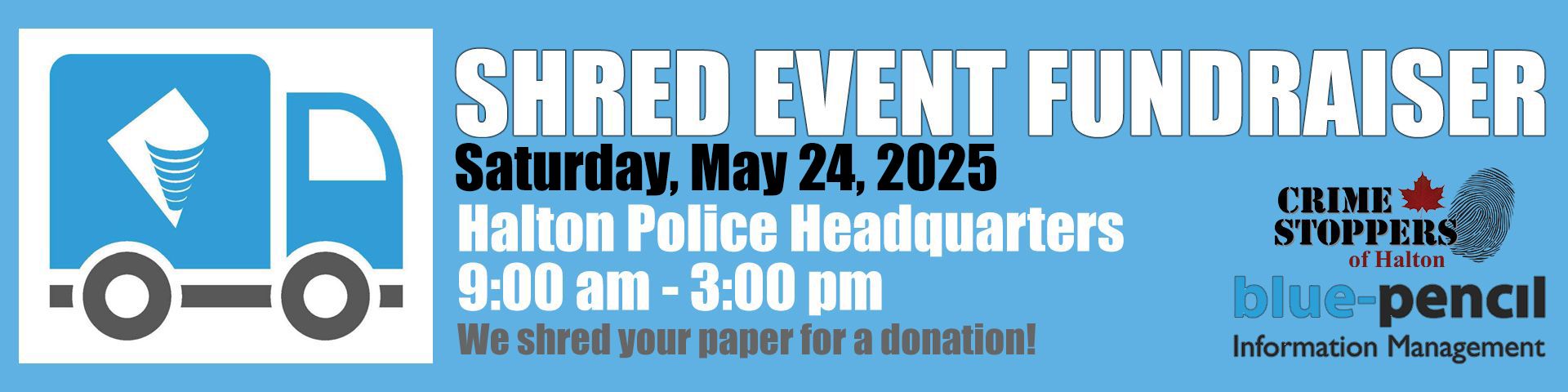 Halton CrimeStopper Shred Event Fundraiser